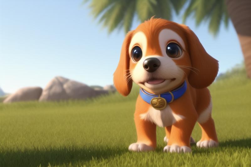 20230105110648 -P 3d disney pixar cute animal companion puppy fun -D 20343595335598760 -S 64 -C 16 -A Euler a -W 768 -H 512 -M 0mine_AnimeDenV2 36e57074.png